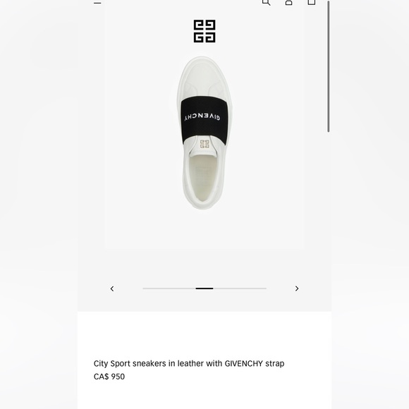GIVENCHY CITY SPORT SNEAKER WITH BLACK STRAP - Picture 2 of 5